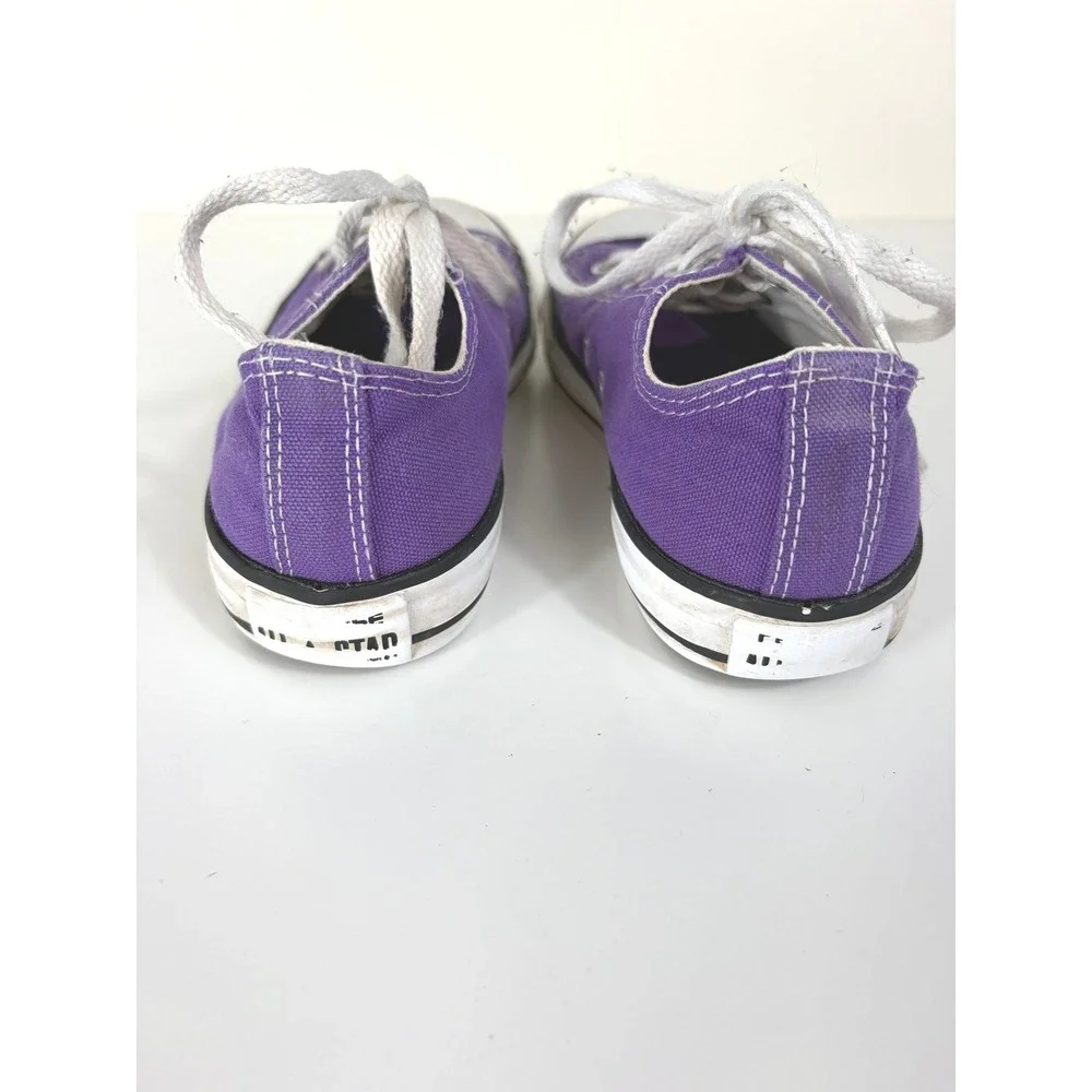 Converse All Star Lo Top Purple Casual Retro‎ Sneakers Youth Size 2